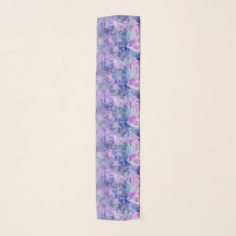 Roze blauwe Paarse Abstracte Waterverf Art SC