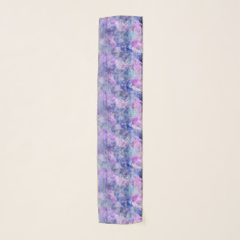 Roze blauwe Paarse Abstracte Waterverf Art SC Sjaal