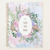 Roze Blauwe paarse Hortensia Arrangement 1 Patroon Planner (Voorkant)