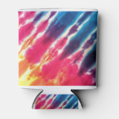 Roze blauwe paarse kleurstof blikjeskoeler (Voorkant)