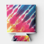 Roze blauwe paarse kleurstof blikjeskoeler (Achterkant)