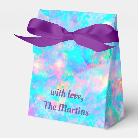 roze blauwe paarse steen bedankdoosjes (Voorkant Zijde)