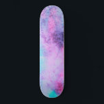 roze blauwe Paarse Waterverf kunst Persoonlijk Skateboard<br><div class="desc">Dit moderne en stijlvolle design is perfect voor de trendy en stijlvolle vrouw. Het is voorzien van een handbeschilderde felroze, paarse, blauwgroen groene, en blauwe zee zoute waterverf. Het is cool, uniek, meisjes en hedendaags. Stijlvol met dit unieke en eenvormige design dat met de hand wordt geschilderd door de kunstenaar...</div>