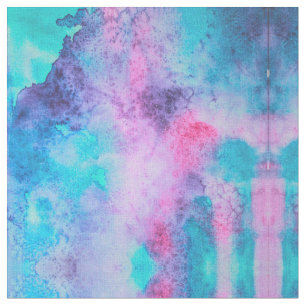 roze blauwe Paarse Waterverf kunst Stof