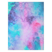  roze blauwe Paarse Waterverf kunst Tafelkleed (Voorkant)