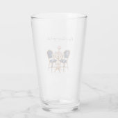 Roze Blauwe Paris Tafel Baguettes Glas (Achterkant)