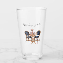 Roze Blauwe Paris Tafel Baguettes Glas