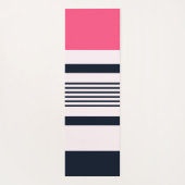 Roze blauwe pastbanden yogamat (Achterkant)