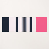 Roze blauwe pastbanden yogamat (Voorkant (horizontaal))