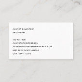 Roze Blauwe Pastel Gradient met Gouden Lijnen Visitekaartje (Achterkant)