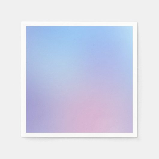 Roze, Blauwe Pastel Gradiënt Ombre Effect Telefoon Servet (Voorkant)