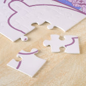 Roze & Blauwe Pastel Kat Jigsaw Puzzel 🧩 | Cadeau (Zijkant)