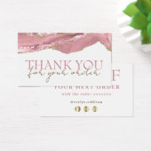 Roze blauwe plek dankzij de kortingskaart visitekaartje (Bureau)