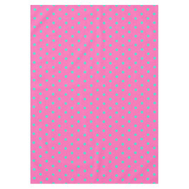  roze blauwe pooldots tafelkleed