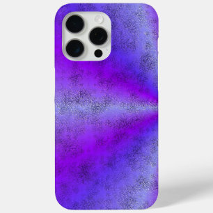 Roze Blauwe Regenboog in Elephant Skin Leather Opt iPhone 15 Pro Max Hoesje