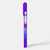 Roze Blauwe Regenboog in Elephant Skin Leather Opt Case-Mate iPhone Case (Achterkant / Links)