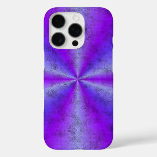Roze Blauwe Regenboog in Elephant Skin Leather Opt iPhone 16 Pro Hoesje