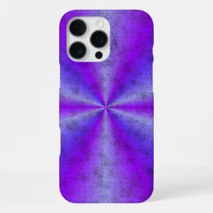 Roze Blauwe Regenboog in Olifant Huid Leer Optiek iPhone 16 Pro Max Hoesje
