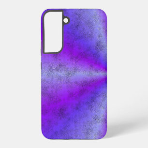 Roze Blauwe Regenboog in Olifant Huid Leer Optiek Samsung Galaxy Hoesje
