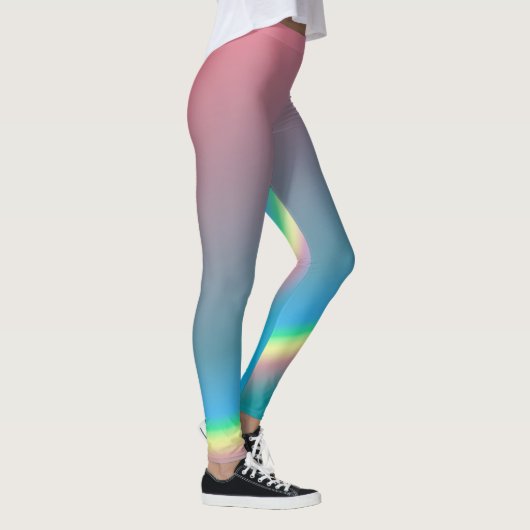 Roze & Blauwe Regenboog Leggings (Rechts)