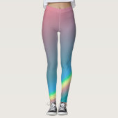 Roze & Blauwe Regenboog Leggings (Voorkant)