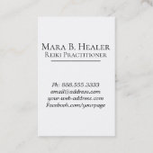 ** Roze blauwe Reiki Practitioner Master Symbool Visitekaartje (Achterkant)