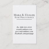 ** Roze blauwe Reiki Practitioner Master Symbool Visitekaartje (Achterkant)