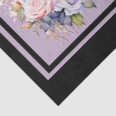 Roze & Blauwe Rose Boeketten Tegels Decoupage Tissuepapier (Detail)