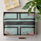 Roze & Blauwe Rose Boeketten Tegels Decoupage Tissuepapier (Geschenk)