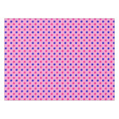 Roze Blauwe Roze Stippenpatroon Tafelkleed (Voorkant (Horizontaal))