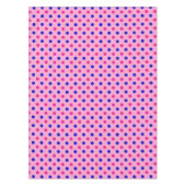 Roze Blauwe Roze Stippenpatroon Tafelkleed (Voorkant)