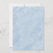 Roze Blauwe Salie Ijsje Bruidsdouche Uitnodiging (Achterkant)