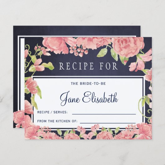 Roze blauwe spoelbruid om het recept te zijn (Voorkant / Achterkant)