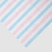 Roze blauwe strepen Geslacht Tissuepapier (Detail)