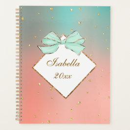 Roze & Blauwe Strik Persoonlijke Planner