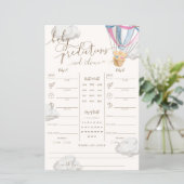 Roze Blauwe Teddybeer Tweeling Baby Voorspellingen (Staand voorkant)