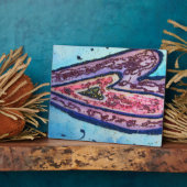 Roze blauwe trouw glitter maakt kunst drukplaten fotoplaat (Zijkant)