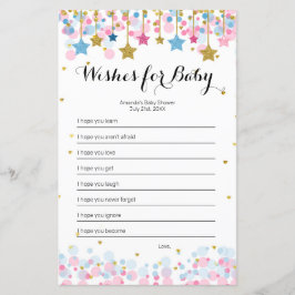 Roze Blauwe Twinkle Wishes for Baby Game