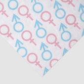 Roze blauwe unisex patroon weefsel tissuepapier (Detail)