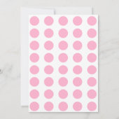 Roze Blauwe Verjaardag Uitnodiging voor Meisjes (Achterkant)