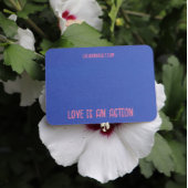 Roze Blauwe Vlinder Slak Tulpen Spring Garden Visitekaartje