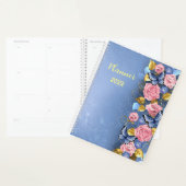 Roze blauwe vlinders Aangepaste plank Planner (Display)