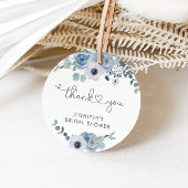 Roze blauwe vrijgezellenfeest-gunsttag bedankjes labels