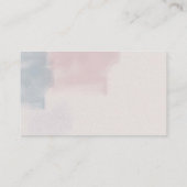 Roze Blauwe Waterverf die goed Behuizing Kaart wen (Achterkant)