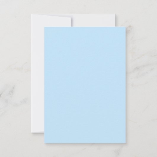 Roze Blauwe Waterverf Minimale RSVP Notitiekaartje (Achterkant)