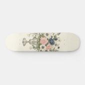 Roze blauwe Waterverf Verf Muziek Opmerking Treble Persoonlijk Skateboard (Horizontaal)
