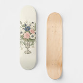 Roze blauwe Waterverf Verf Muziek Opmerking Treble Persoonlijk Skateboard (Voorkant)