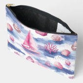 ROZE & BLAUWE WATERVERF ZEEZEILJEEBOOTEN ETUI (Open)