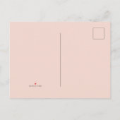 Roze blauwe wilde bloemen Elegant Floral Weduwen s Aankondigingskaart (Achterkant)