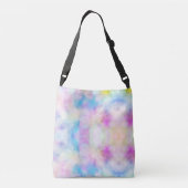 roze blauwe witte wolk Crossbody Bag Crossbody Tas (Achterkant)